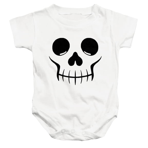 Popfunk Halloween Skull Costume Unisex Infant Snap Suit for Baby, White, X-Large