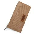 thumbnail image 6 of Wrangler Minimalist Wallet Credit Card Wallet for Women with Smooth Zippers, Khaki, 6 of 6