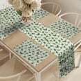 thumbnail image 2 of Ambesonne Animal Table Runner & Placemats, Little Bugs Beetles, Placemat 4 pcs + Runner 14"x72", Sage Green Army Green, 2 of 2