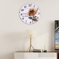 thumbnail image 4 of Reloj de pared con diseño de girasol hermoso de 30cm, decoración colgante para el hogar, oficina, cafetería, 4 of 5