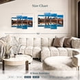 thumbnail image 4 of Elephant Stock Willamette River In Portland Wall Art - Horizontal Multi Panel Canvas - Living Room Wall Decor - City Multi Panel - Beige And Black Decor - 36" x 22", 4 of 8