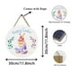 thumbnail image 3 of Letrero de madera de Pascua, guirnalda, colgante decorativo de Pascua, para puerta de patio al aire libre, muñeca textil colgante, 3 of 9