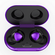 UrbanX Street Buds Plus True Bluetooth Wireless Earbuds For QMobile Noir A1 With Active Noise Cancelling (Charging Case Included) Purple