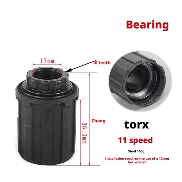 NOVATEC Base de Moyeu de Vélo 8/9/10 Vitesses Roulement de Vélo Vtt Freehub B