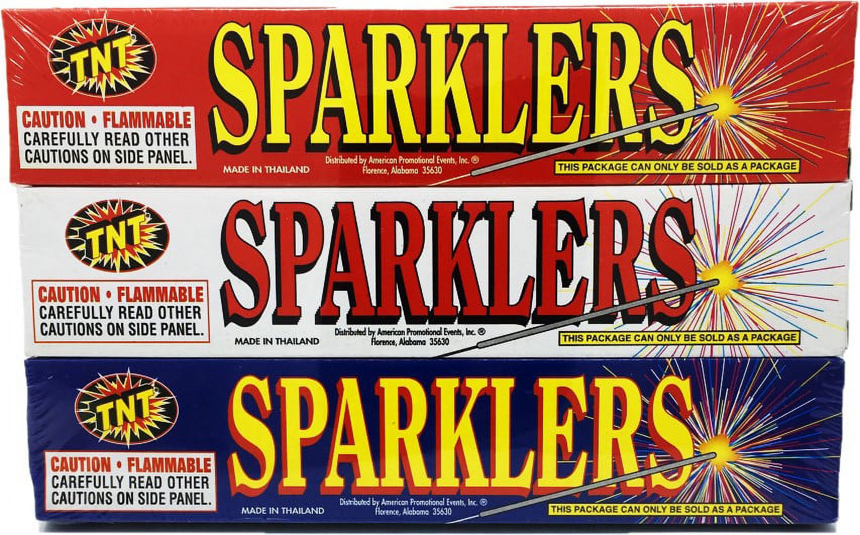 Sparklers, TNT Fireworks, Gold Sparklers - image 2 of 2