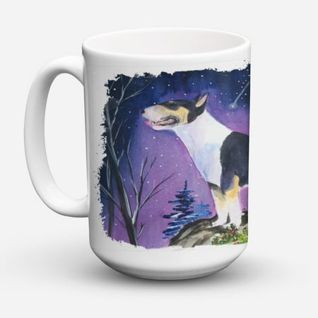 

Carolines Treasures SS8344CM15 Bull Terrier Coffee Mug 15 oz 15 ounce multicolor