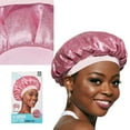 thumbnail image 2 of KISS Colors & Care Luxury Elastic Band Glamour Glitter Bonnet Cap, XL - Pink Pearl, 2 of 11