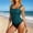 c01Multicolor, variant on Women's Bikini Set Two Piece Swimsuit Modest Bathing Suit Fashion Petal Hollow V Neck Top String Mid-Waisted Bottom Purple L