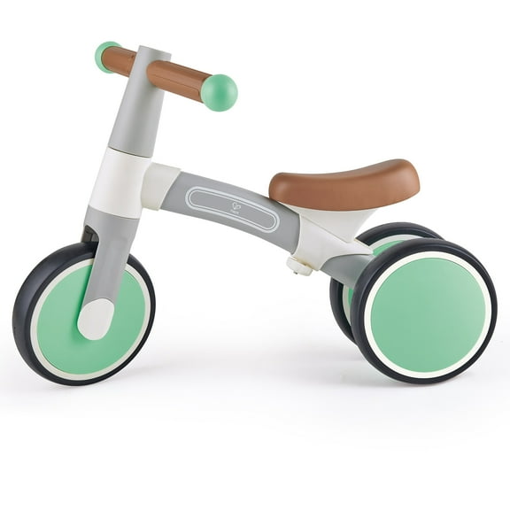 Hape: First Ride Balance Bike - Light Green - Lightweight 3 Wheeled Tricycle, Adjustable Position, Foam Wheels, Learn To Ride, Kids & Toddlers 18mo 