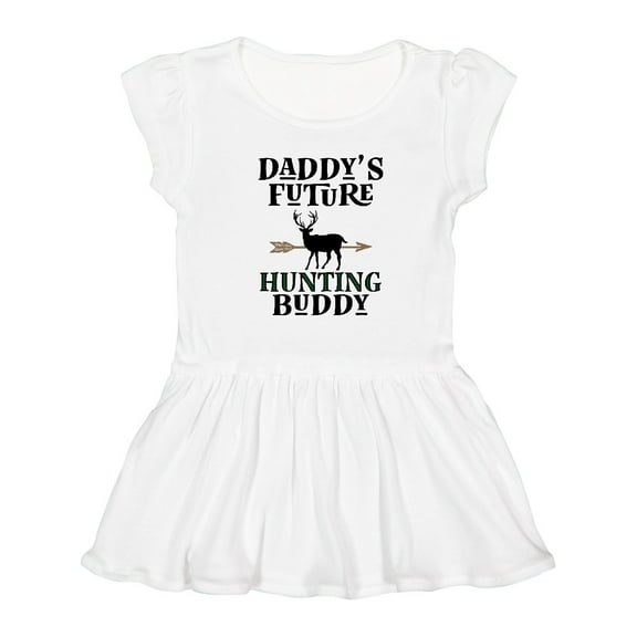 Inktastic Daddy Future Hunting Buddy Girls Toddler Dress