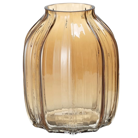 Large Glass Vase Tall Floor Vase 8.0" Decorative Vases Table Centerpieces Flowers Decor (8.0in)