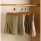 thumbnail image 4 of Wooden trouser hangers on solid wooden hangers without clamp marks - original wood, 17 x 25 x 2.5 cm, 5 pcs, 4 of 4