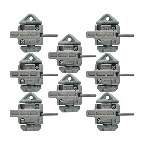 (8 Pack Sea Rail Shipping Container Manual Twist Lock Large Seat Left-Right Handlocking Casting Steel - No Lever Required