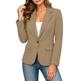thumbnail image 6 of Blazers for Women Business Casual Long Sleeve Lapel Open Front Suit Jacket Work Office Blazer Trendy Suit Jacket with Pockets, 6 of 8
