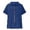 Navy Tops, variant on CUSTG Women Casual T-Shirts Simple Solid Color Summer T-Shirt With Collar Design Short Sleeved Full Zip Design And Fashionable T Shirt Relaxed Fit Tops