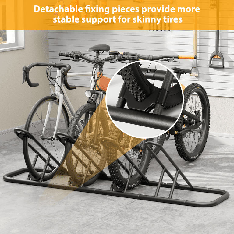4-Bike Floor Parking Rack For Indoor And Outdoor photo 8