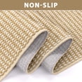 thumbnail image 4 of Findosom 3pc Braided Kitchen Rug Set, Non Slip Stain Resistant Washable Kitchen Runner Rugs, Low Pile Durable Indoor Kitchen Rug and Mat For Sink,Hallway,Entryway 20"x32"+20"x47"+20"x59" Brown, 4 of 8