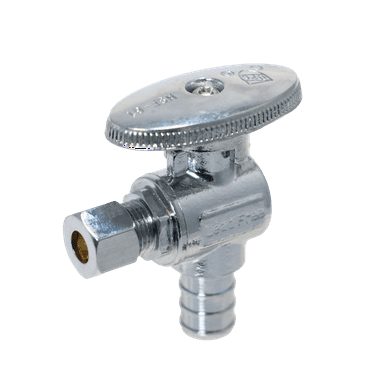 2 Pcs XFITTING OD Compression 1/4 Inch x 1/2 Inch Pex Angle Valve,