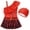 C, variant on Girls Princess Red Two Piece Swimsuit Bikinis Sets Summer Beach Tankinis Swimwear, Size 6-7