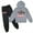 Gray, variant on Boys Girls Roblox Long Sleeve Hoodies and Jogging Pants-Pullover 2 Piece Outfits Loose Tracksuit for Kids