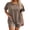 Brown, variant on Two Piece Sets for Women Summer Outfits 2026 Lounge Set Crew Neck Tshirts Biker Short Sweatsuit with Pocket