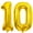 Gold 10, variant on NCQ 40 Inch Gold 26 Number Balloons Giant Jumbo Huge 26 or 62 Foil Mylar Helium Number Digital Balloons Gold Birthday Mylar Digital Balloons 26th or 62th Birthday Anniversary Events Party Decorations