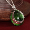thumbnail image 3 of GEMHUB Dark Green Amethyst 925 Sterling Silver Pear Cut Pendant 83 Carat Hydrothermal Beautiful Pendant for Casual Wear, 3 of 4