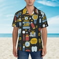 thumbnail image 4 of Balery Men'S Summer Hawaiian Shirts Short-Sleeve Design Name Printed Casual Shirts - Size Name, 4 of 9