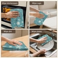 thumbnail image 6 of 2 Pcs Funny Kitchen Towels,Blue Christmas Snowflake and Star Pattern Microfiber Dish Towels,Kitchen Tea Towels,Kitchen Towel Set (18" X 26"), 6 of 7