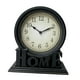 thumbnail image 5 of Reloj de escritorio analógico retro decorativo para cocina, escritorio, sala de estar, mesita de noche Borde dorado, 5 of 9