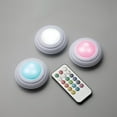 thumbnail image 3 of Merkury Innovations Multiglo Multicolor Puck Lights - 3-pack, 3 of 5