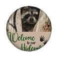 thumbnail image 3 of Raccoon Welcome To Our Hideout Tire Cover 17" Wheel Protectors Tyre Covers Weatherproof Wheel Covers Universal Fit For Trailer Rv Truck Suv Camper Travel Trailers All Vehicles, 3 of 7