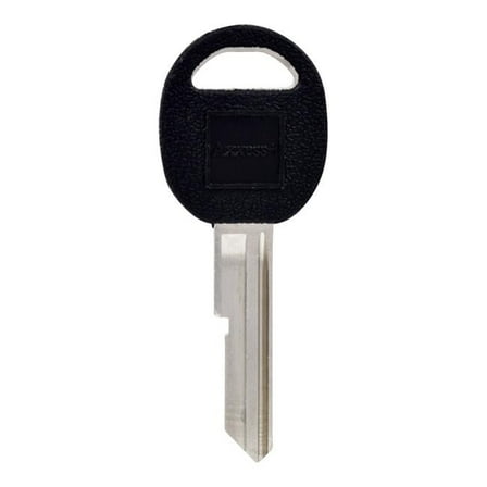 Hillman  Automotive Universal Key Blank for 10R Single Sided for Buick - Case of 5 - Black & Silver