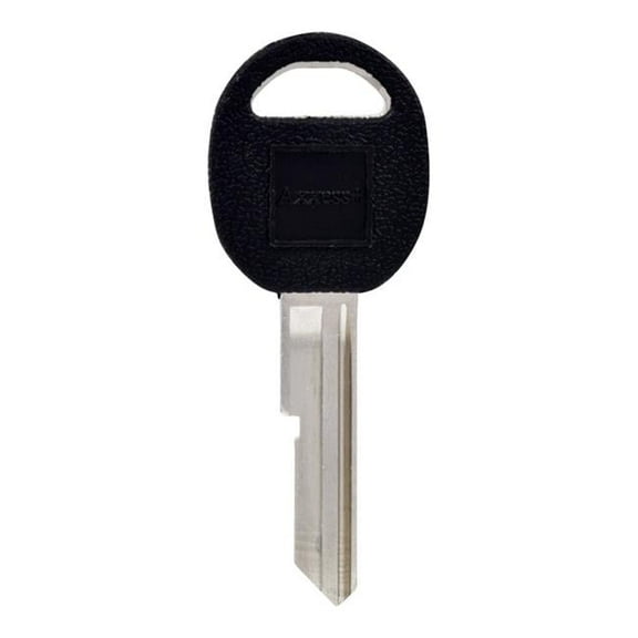 Hillman  Automotive Universal Key Blank for 10R Single Sided for Buick - Case of 5 - Black & Silver