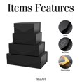thumbnail image 2 of Set de 4 cajas de regalo BLK&WH magnéticas de color negro mate, 2 of 7