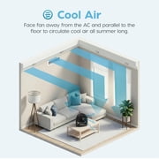 IRIS WOOZOO Circulator Fan, 5.5 Blade, Black