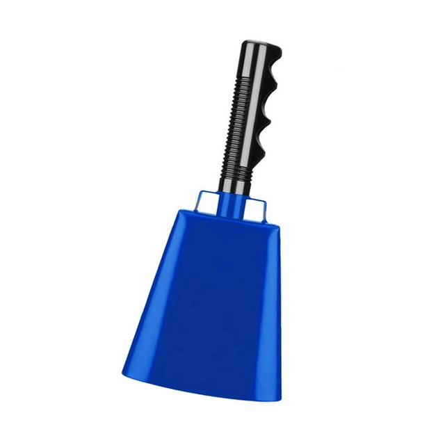 Langgg Cheering Bell Football Games Noise Maker Easy To Carry Hand Percussion Instrument Versatile As Christmas Hand Bells Blue Total Length 26cm