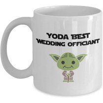 Yoda Best Wedding Officiant Gift For Friend, Perfect Funny Marriage Officiant Mug For Brother