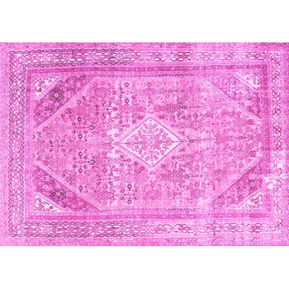 Ahgly Company Indoor Rectangle Persian Pink Traditional Area Rugs, 4' x 6'