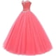 thumbnail image 2 of Likedpage Vestido de fiesta con forma de corazón para mujer, vestidos de quinceañera de tul, vestido de fiesta (US10, azul real) A A, 2 of 5