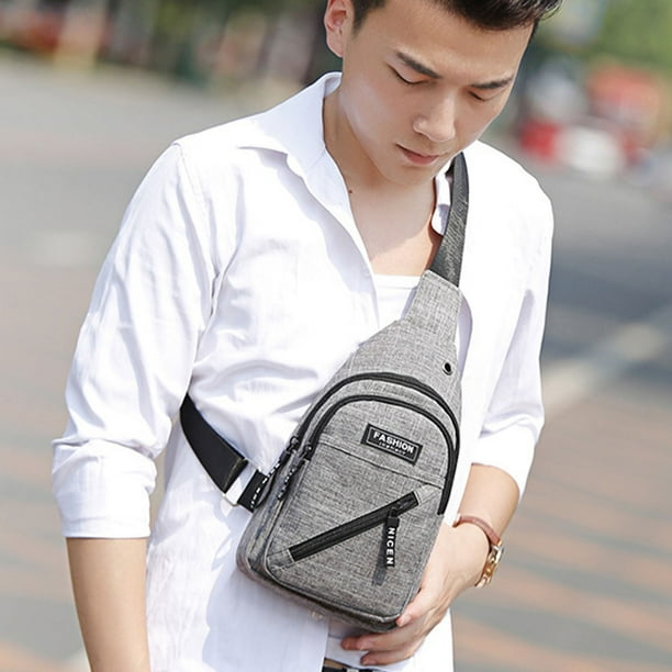 Back to School Backpack Clearance! Dvkptbk Small Sling Bag Crossbody Chest  Shoulder Water Resistant Sling Purse One Strap Travel Bag for Men Women  Boys with Earphone Hole 