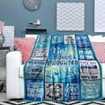 thumbnail image 2 of Bonus Daughter Gifts, Gifts for Bonus Daughter, Bonus Daughter Gifts from Stepmom Stepdad, Stepdaughter Gifts from Stepmom, to My Bonus Daughter Mothers Day Blanket 50" x 60", 2 of 6