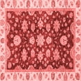 thumbnail image 1 of Ahgly Company Machine Washable Indoor Square Oriental Red Traditional Area Rugs, 8' Square, 1 of 4