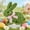 A#20🌈, variant on Halons Easter Bunny Decor - Artificial Floral Hydrangea Bunny Figurine with Bow, Blue Spring Tabletop Decoration for Home/Easter Display (7.9x3.5in) Easter Bunny Decor - Artificial Floral