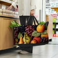 thumbnail image 6 of Thanksgiving Fruits Reusable Foldable Large Capacity Laundry Bag Shopping Bag Easter Basket Picnic Basket Oxford Cloth Durable Storage Organizer Bin Hamper Tote - Grey, 6 of 7