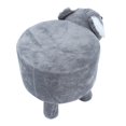 thumbnail image 4 of Taburete con franela, taburete de madera maciza con forma de animal para el hogar, taburete con forma de animal, rendimiento lleno de energía, 4 of 8