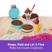 Kinetic Sand Scents, Ice Cream Treats Playset with 3 Colors Scented Play Sand & 6 Tools, Sensory Toys, Holiday Gifts & Stocking Stuffers for Kids Ages 3 and up