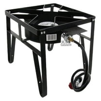 Single High Pressure Gas Burner Square Patio Outdoor Stove Propane Camping Heavy Duty
