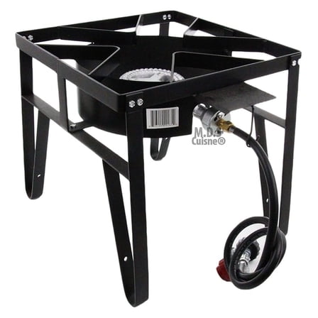 Single High Pressure Gas Burner Square Patio Outdoor Stove Propane Camping Heavy Duty