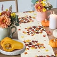 thumbnail image 4 of Maple Leaf Table Runner, Autumn Thanksgiving Kitchen Dining Table Decoration for Home Party Decor 13x48 Inches, 4 of 9